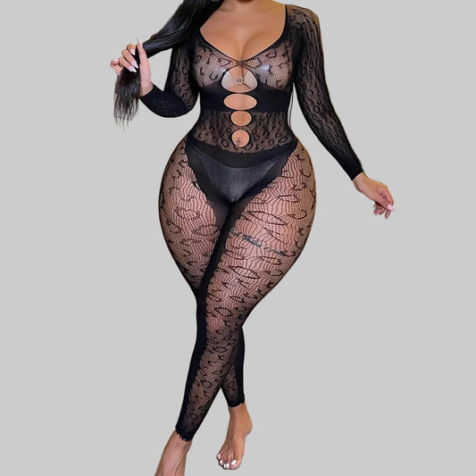 Leopard Fishnet