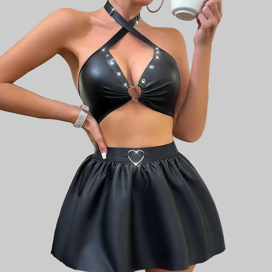Leather skirt