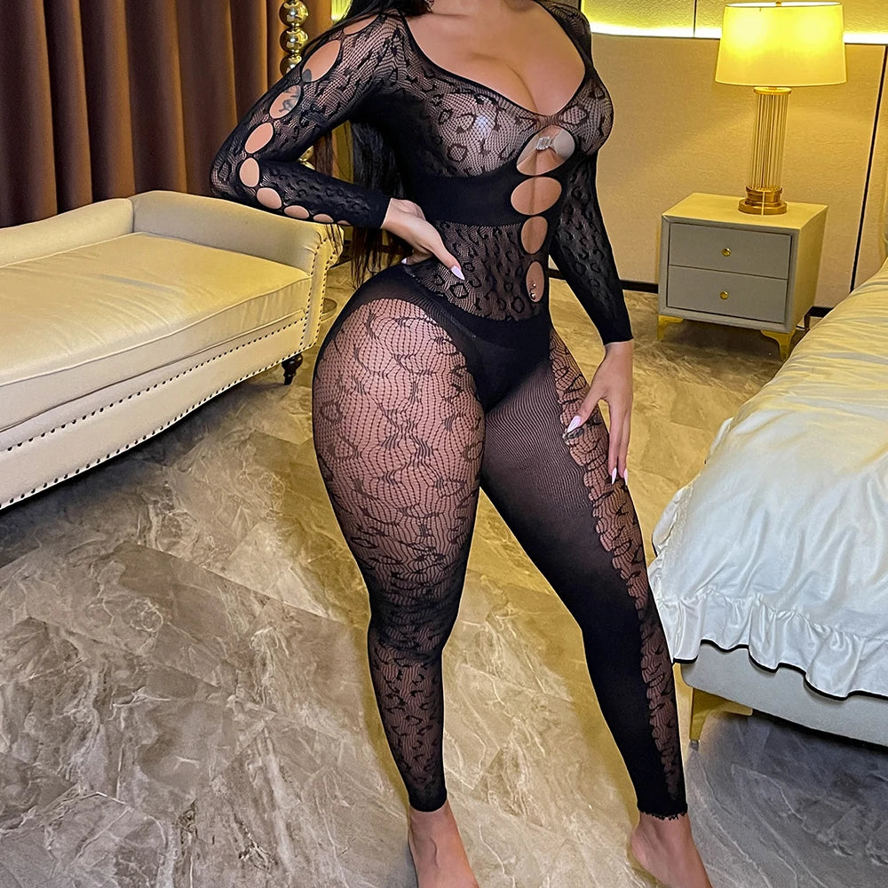 Leopard Fishnet