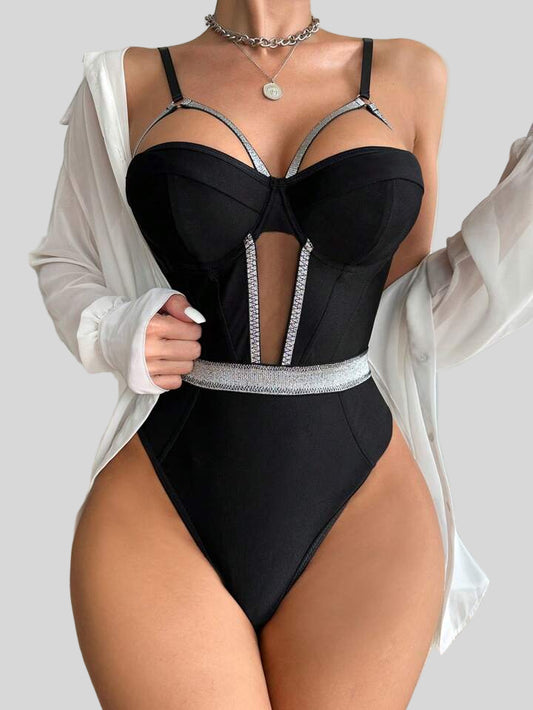 Premium Black Bodysuit