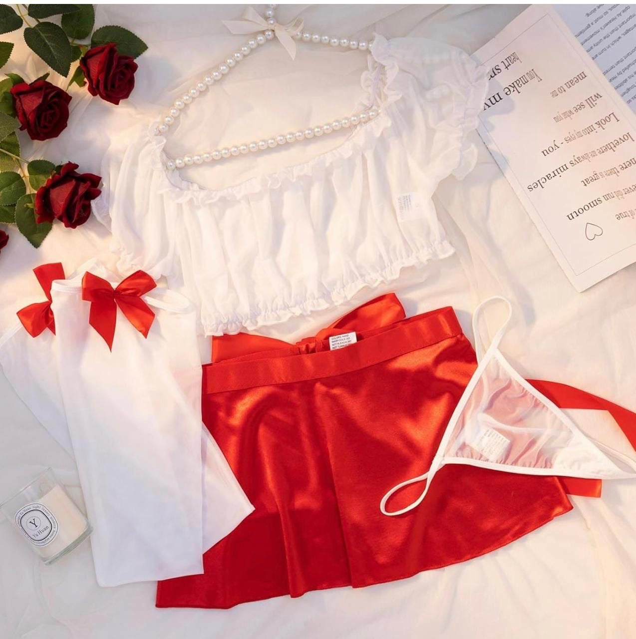 White skirt