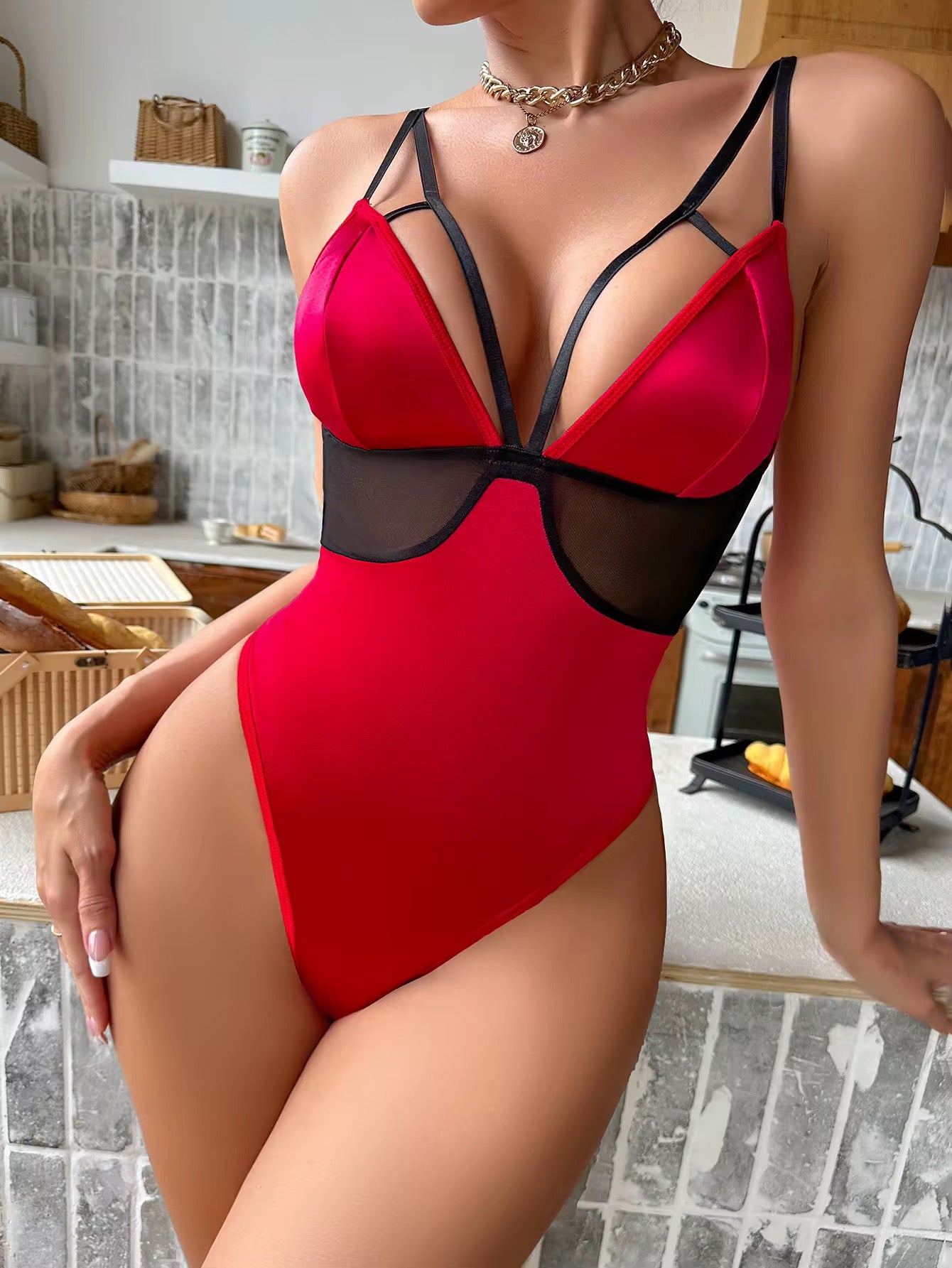 Red Bodysuit